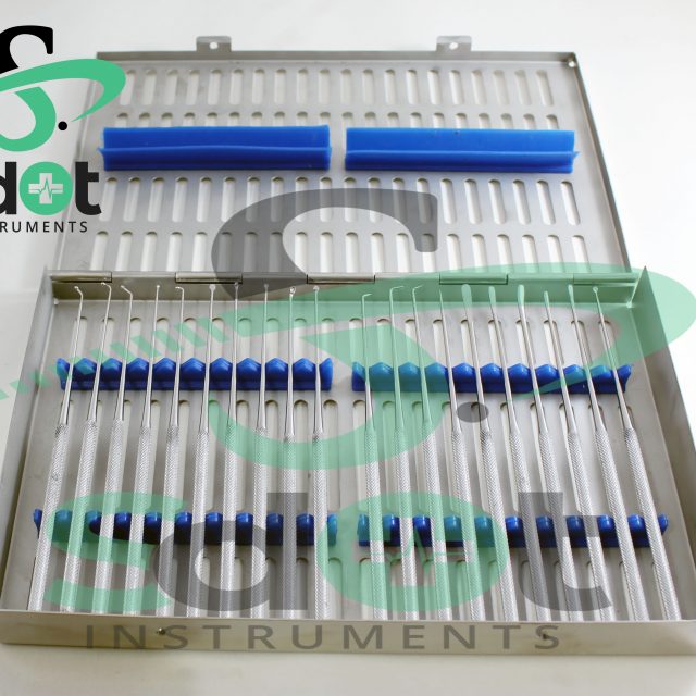 Rhoton Micro Dissector Expanded 20 PCs Set Silver Stainless Steel Neurosurgery SdOt Instruments