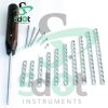 1.5mm DCP Bone Plates 10 PCs & Cortical Screws Self Tapping 80 PCs Set Ortho/Vet Instrument + 1 PC of Hex Screw