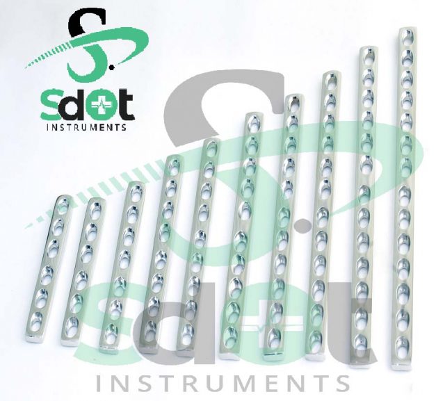 1.5mm DCP Bone Plates 10 PCs & Cortical Screws Self Tapping 80 PCs Set Ortho/Vet Instrument + 1 PC of Hex Screw