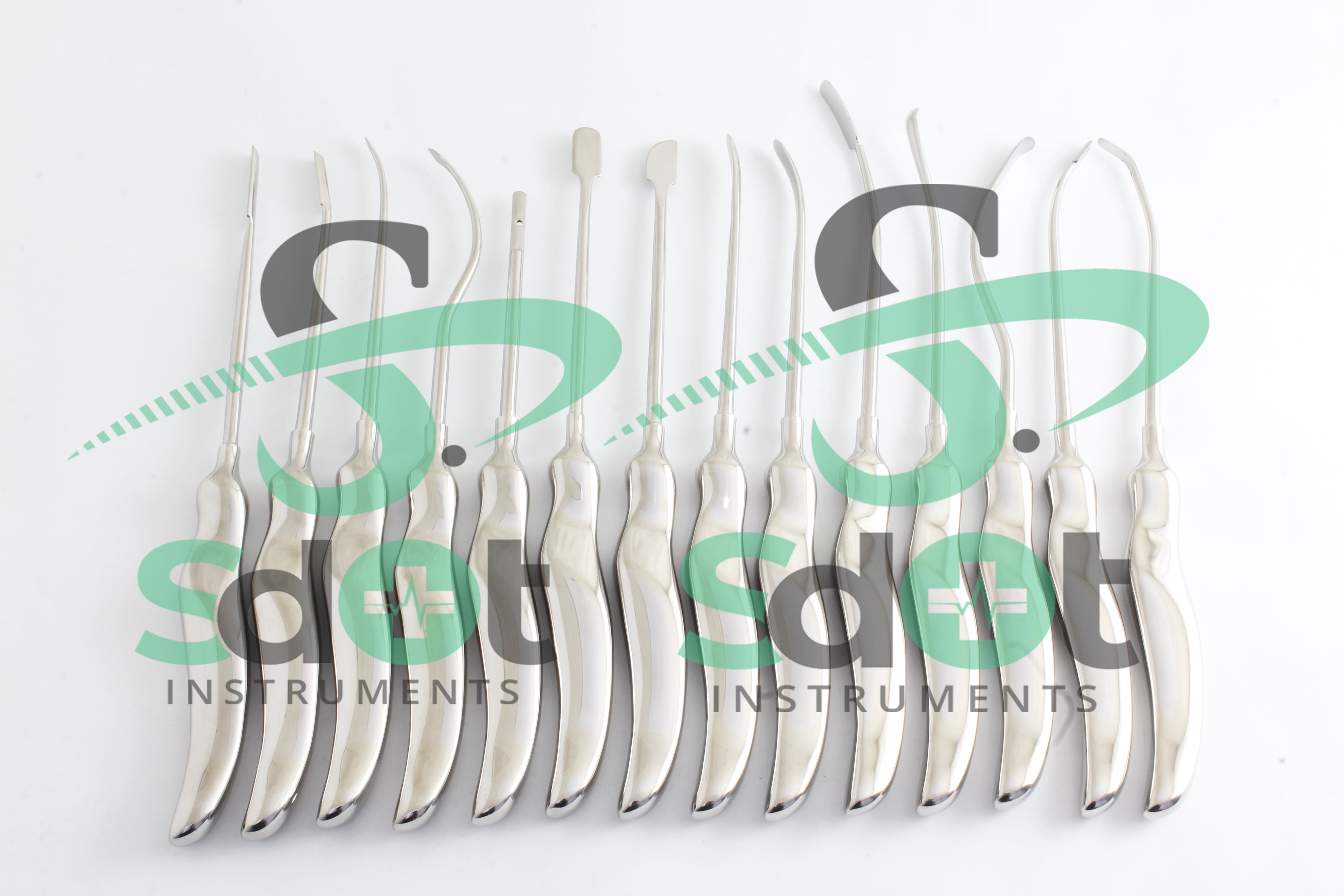Daniel Endoscopic Forehead Lift Dissectors 14 PCs Set Facial Plastic Surgery SdOt Instruments