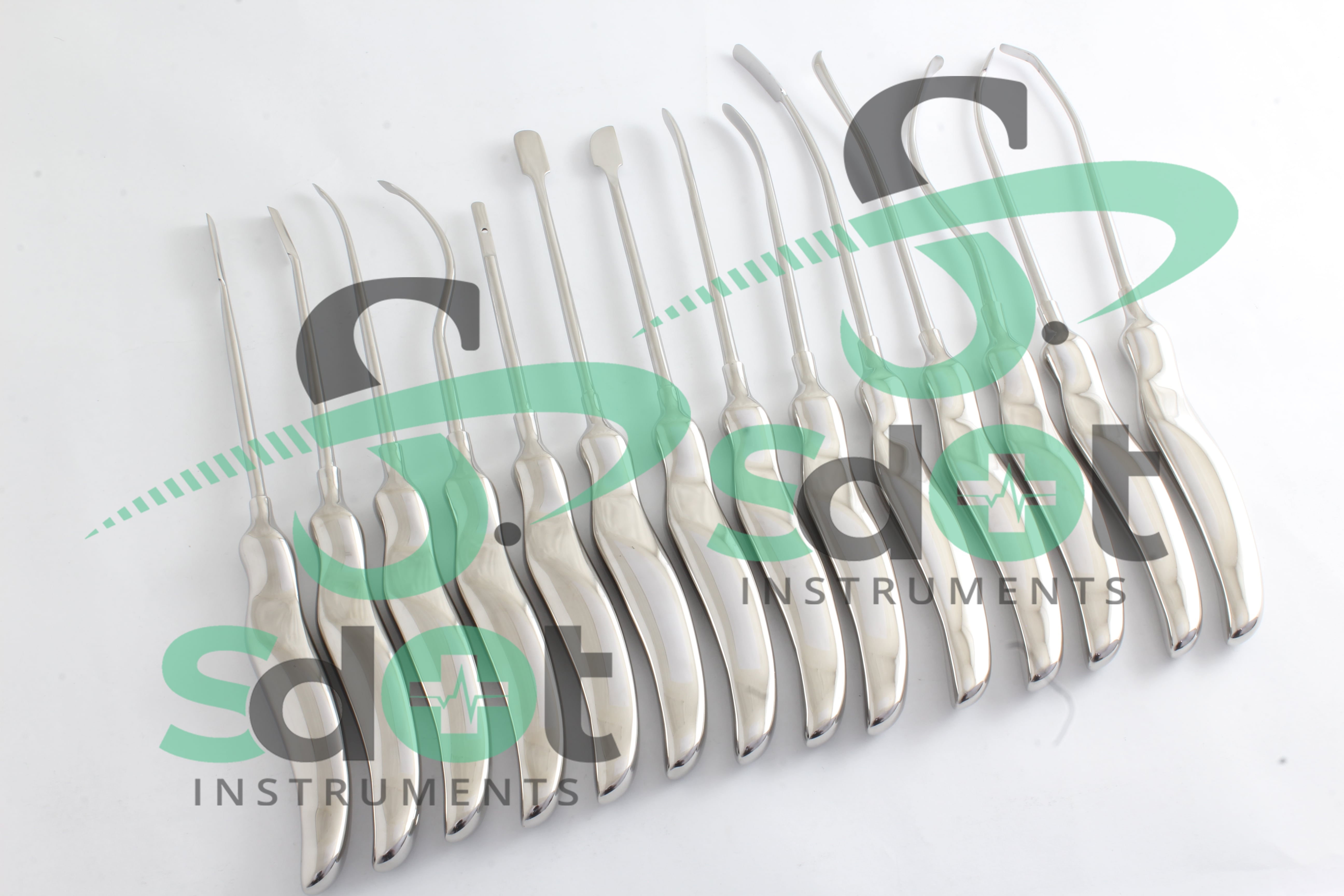 Daniel Endoscopic Forehead Lift Dissectors 14 PCs Set Facial Plastic Surgery SdOt Instruments - Image 3