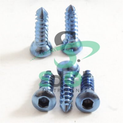 3.5mm CorticalCortex Screws Self Tapping 120 PCs Small Fragment Ortho Vet Titanium SdOt SPS-5013