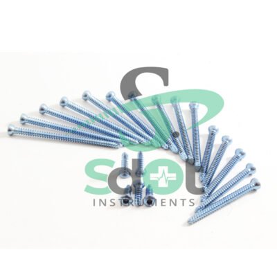 3.5mm CorticalCortex Screws Self Tapping 135 PCS Small Fragment Ortho Vet Titanium SdOt SPS-5014