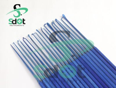 Rhoton Micro Dissector Expanded 19 PCs Set Plasma Coating Blue Neurosurgery SdOt Instruments