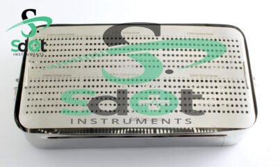 Locking & Cortical Screws 2.4,  2.7, & 3.5mm Screws Rack/Box Orthopedic Veterinary Implants, Instruments SdOt