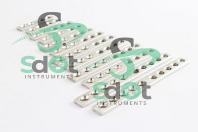 2.7MM DCP (Dynamic Compression Plate) Mini Fragment Plates 12 PCs of Different Number of Holes By SdOt Instrument
