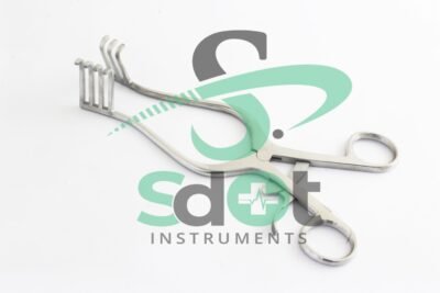Adson Self Retaining Retractor 3 x 4 Blunt Prongs (5 cm Prongs) 20 cm By SdOt Instruments