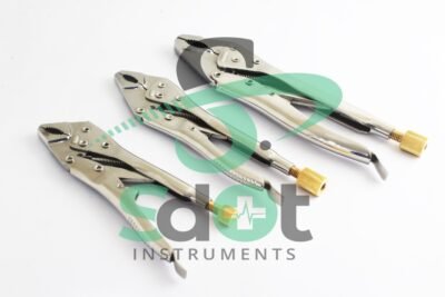 Vise Grip Plier Large Medium Small set of 3 piece orthopedic Instruments By SdOt Instruments