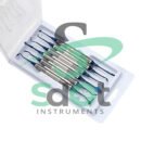 6Pcs/Kit Dental Composite Filling Instrument Blue Titanium Coated Restorative By SdOt Instruments
