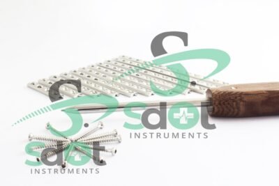 3.5mm DCP (Dynamic Compression Plate) & 4.0mm Cancellous Screws & Screw Driver Set of 142 Pcs Ortho/Vet Instrument By SdOt Instruments