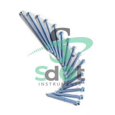 4.5mm Cortical  Cortex Screws Self Tapping 280 PCs  Set OrthoVet Titanium  SdOt SPS-5015