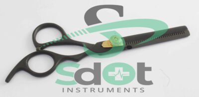 Hairdressing Scissor, Thinner Black Barber Hair Cutting Scissor SdOt Instruments