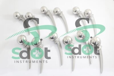 Thompsons Hip Prosthesis Standard Stem 12 Pieces Set Orthopedic Implants By SdOt Instrum