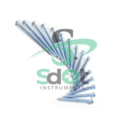 2.0mm Cortical Cortex Screws Self Tapping 100 PCs Set Ortho Vet Titanium SdOt SPS-5010