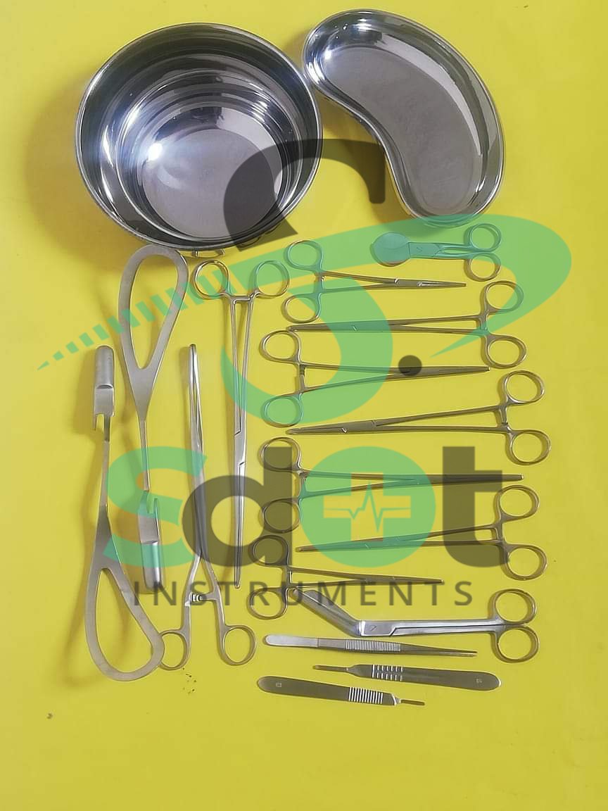 Delivery Set 16 Pcs GYN Surgical Instruments Best Quality By SdOt Instruments