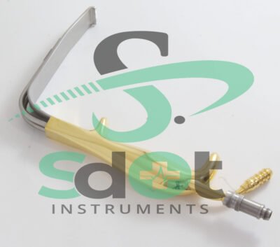 Ferreira Breast Retractor 30mm x 15cm Fiber Optic Light Guide and Suction Tube