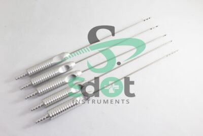 Liposuction Cannula 5 PCs Set Fat Transfer Plastic Surgery By SdOt Instruments