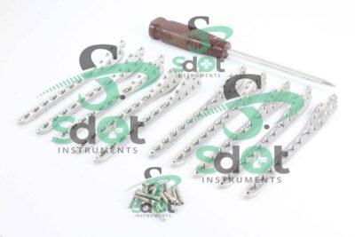 3.5mm LCP Proximal Humerus Philos Plate & Locking Screws 131 PCs Set Small Fragment Ortho Implants By SdOt Instruments