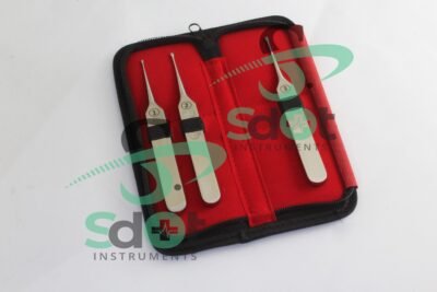 Crown & Bridge Removal System, Crown Remover Dental Crowns 3 PCs Set with Case By SdOt Instruments