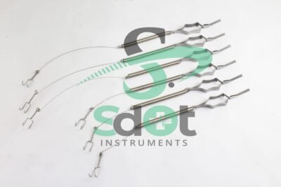 yasargil Gelea Spring Hook Length 31 cm & 41 Cm 6 PCs Set Surgical Instruments By SdOt Instruments