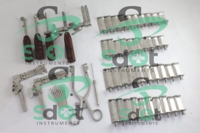 Casper Cervical Vertebral Column Retractor Frame 57 PCs Set Stainless Steel By SdOt Instruments