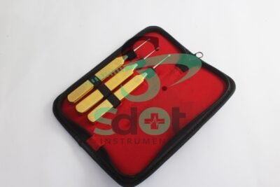 Crown & Bridge Removal System, Crown Remover Dental Crowns Gold Color 3 PCs Set SdOt Instruments