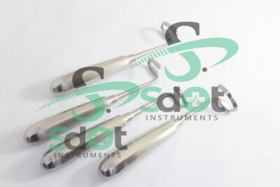 Doyen Rib Costal Elevator Raspatory Cardio Children & Adultos L & R 4 PCs Set By SdOt Instruments