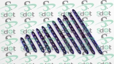 3.5MM LCP (locking Compression Plate) Small Fragment Plates 11 PCs of Different Numbers of Holes by SdOt Instruments