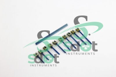 3.5mm Pedicle Screw Fixation And Rod Spine Posterior Spine System Set of 18 PCs by SdOt Instruments