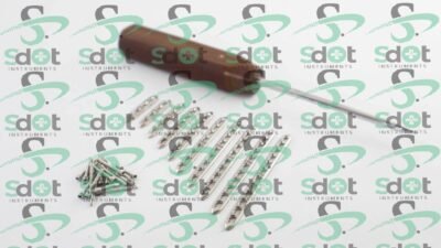 1.5mm Locking Compression Plate (LCP) & Locking Screws Set & Driver 91 Pcs Ortho/Vet Implants by SdOt Instruments