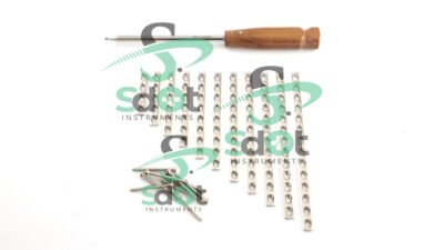 3.5mm DCP (Dynamic Compression Plate) & Cortical Screws Set with Screw Driver 131Pcs by SdOt Instruments