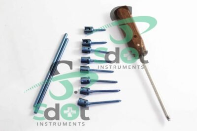 3.5mm Pedicle Screw Fixation And Rod Spine Posterior Spine System Set of 19 PCs by SdOt Instruments