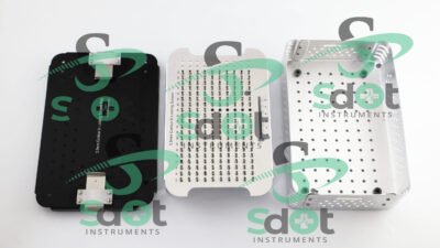 3.5mm Locking Screws Box, Rack, Sterilization Case Almunium By SdOt Instruments