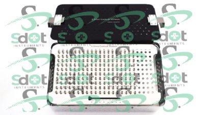 4.5mm Cortical Screws Box With Cortical Screws, Rack Sterilization Case Almunium By SdOt Instruments