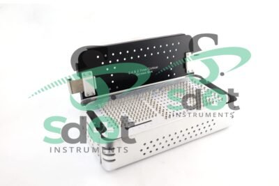 2.4mm & 2.7mm Cortical Screws Box, With Screws Rack, Sterilization Case Almunium By SdOt Instruments