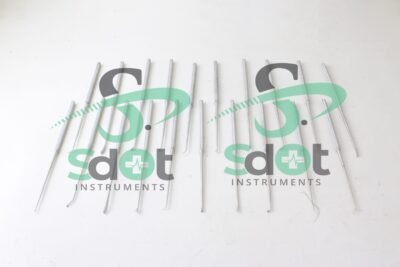 Rhoton Micro Dissector Expanded 20 PCs Set Stainless Steel Case By SdOt Instruments