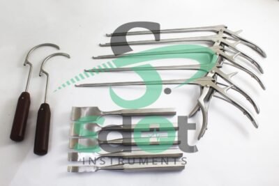 Codman Lumber Kerrison Rongeurs 12" w Chiels & Wire passer Surgical Orthopedic By SdOt Instruments