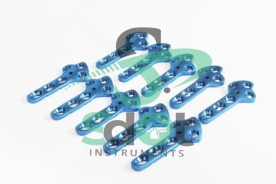 2.0mm TPLO Locking Plate Set of 10 Pieces Titanium Veterinary Implants By SdOt Instruments