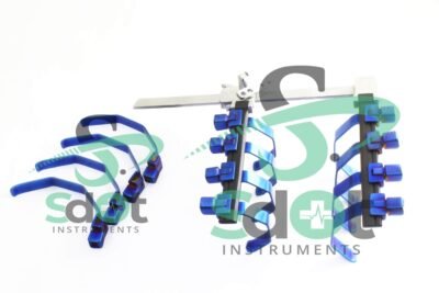 Super slide cravical Retractor Blades Blue Color 13 PC Set Veterinary Orthopedic By SdOt Instruments