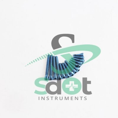 2.4mm LCP Locking Screws Hex Head Mini Fragments Titanium Different Lengths Set of 110 PCs Orthopedic Veterinary By SdOt Instruments