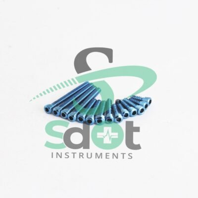 5.0mm LCP Locking Screws Hex Head Mini Fragments Titanium Different Lengths Set of 160 PCs Orthopedic Veterinary By SdOt Instruments