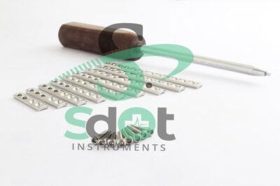 2.7mm DCP (Dynamic Compression Plate) & Cortical Screws & Screw Driver Set of 130 Pcs Ortho/Vet Instrument By SdOt Instrument