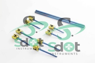 6.5mm Pedicle Screws Fixation for Spine Fusion System Set of 19 PCs By SdOt Instruments