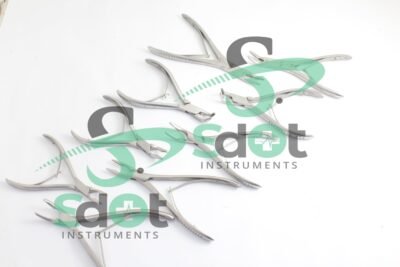 Bone Rongeurs 9 PCs Set Stainless Steel Surgical Orthopedic Instruments By SdOt Instruments