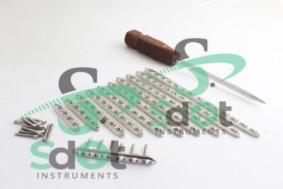 3.5mm LCP (Locking Compression Plate )Plates & Locking Screws Set of 212 Pieces  Small Fragments 316L Steel By SdOt Instruments