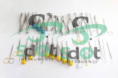 German Oral Dental Surgery Extracting Elevators Forceps Instruments Kit of 76Pcs by SdOt Instruments