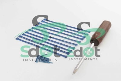 1.5mm Double T Head locking Cuttable Malleable Plate Veterinary Implants 10 PCs Set by SdOt Instruments