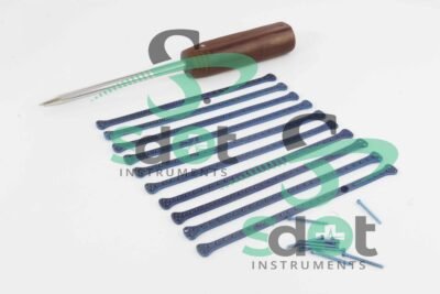 1.5mm Double T Head locking Cuttable Malleable Plate Veterinary Implants 10 PCs Set by SdOt Instruments