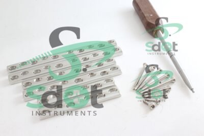 4.5mm DCP Broad Plates & Cortical Screws Self Tapping Set of 129 PCS Ortho Vet SPS-5070