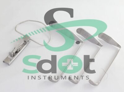 OR Grade McIVOR Mouth Gag Set With Blades #1 - 2 - 3 Dental ENT Instruments